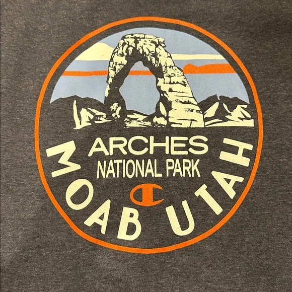 Champion Dark Blue Arches National Park Crewneck - Picture 4 of 5